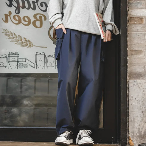 Premium Women's Vintage Cargo Pants – Wide Leg Tactical Trousers with Pockets & Drawstring Cuffs